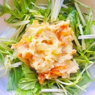 水菜のポテトサラダ